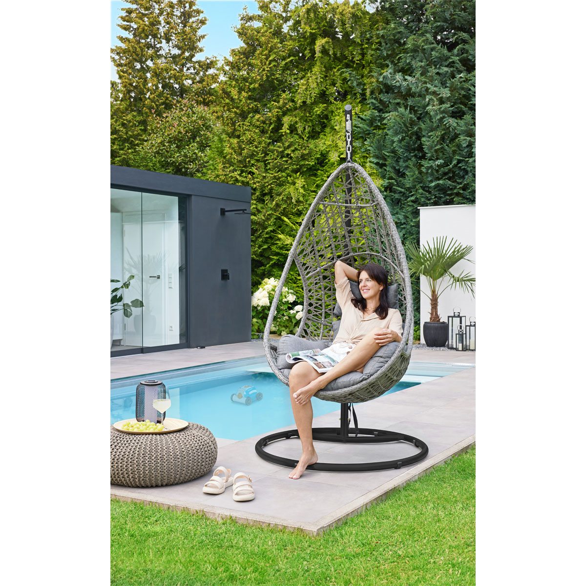 Haveson Hängesessel Aurela Stahlgestell Bild 11