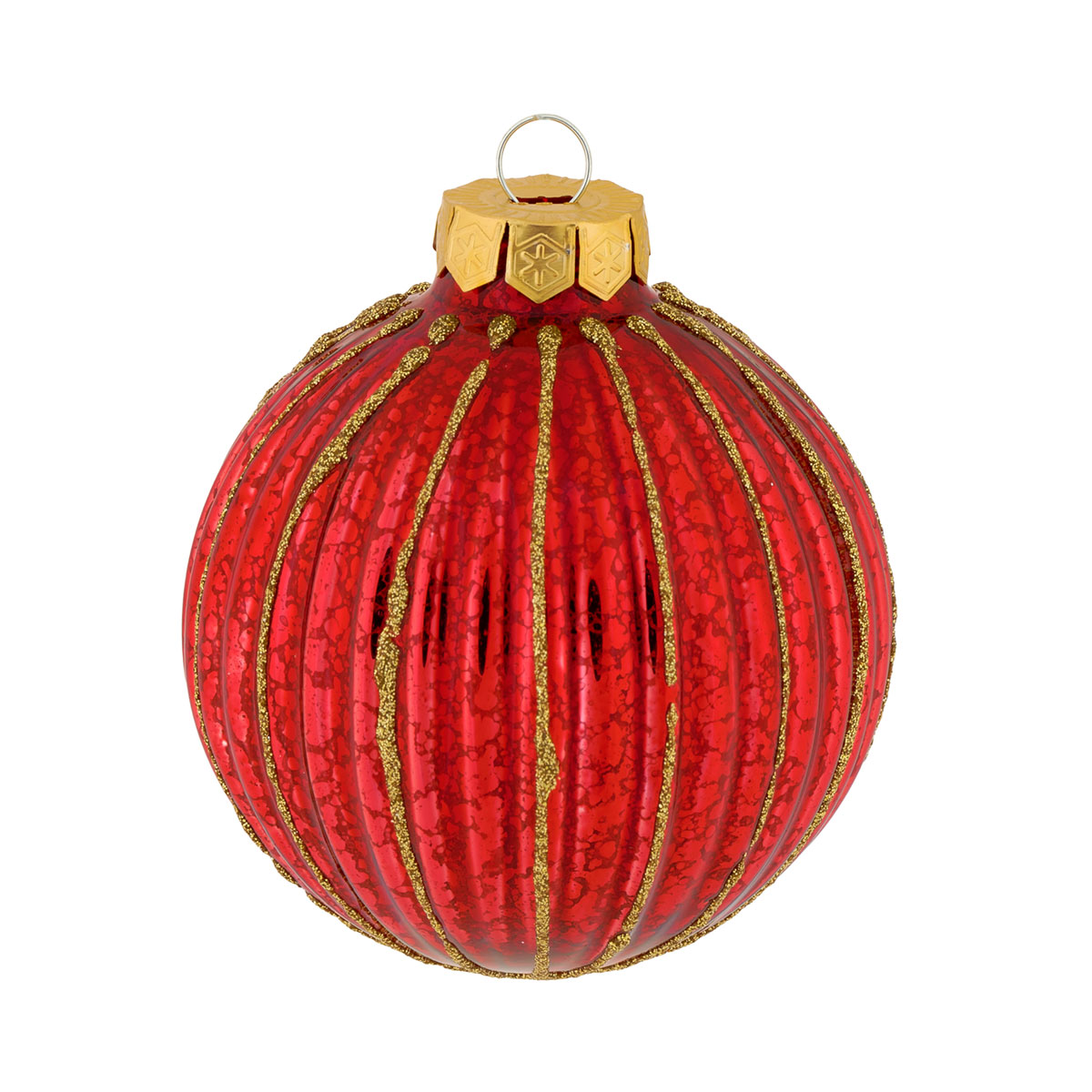 Ambientis Dekorierte Kugel rot Bild 2