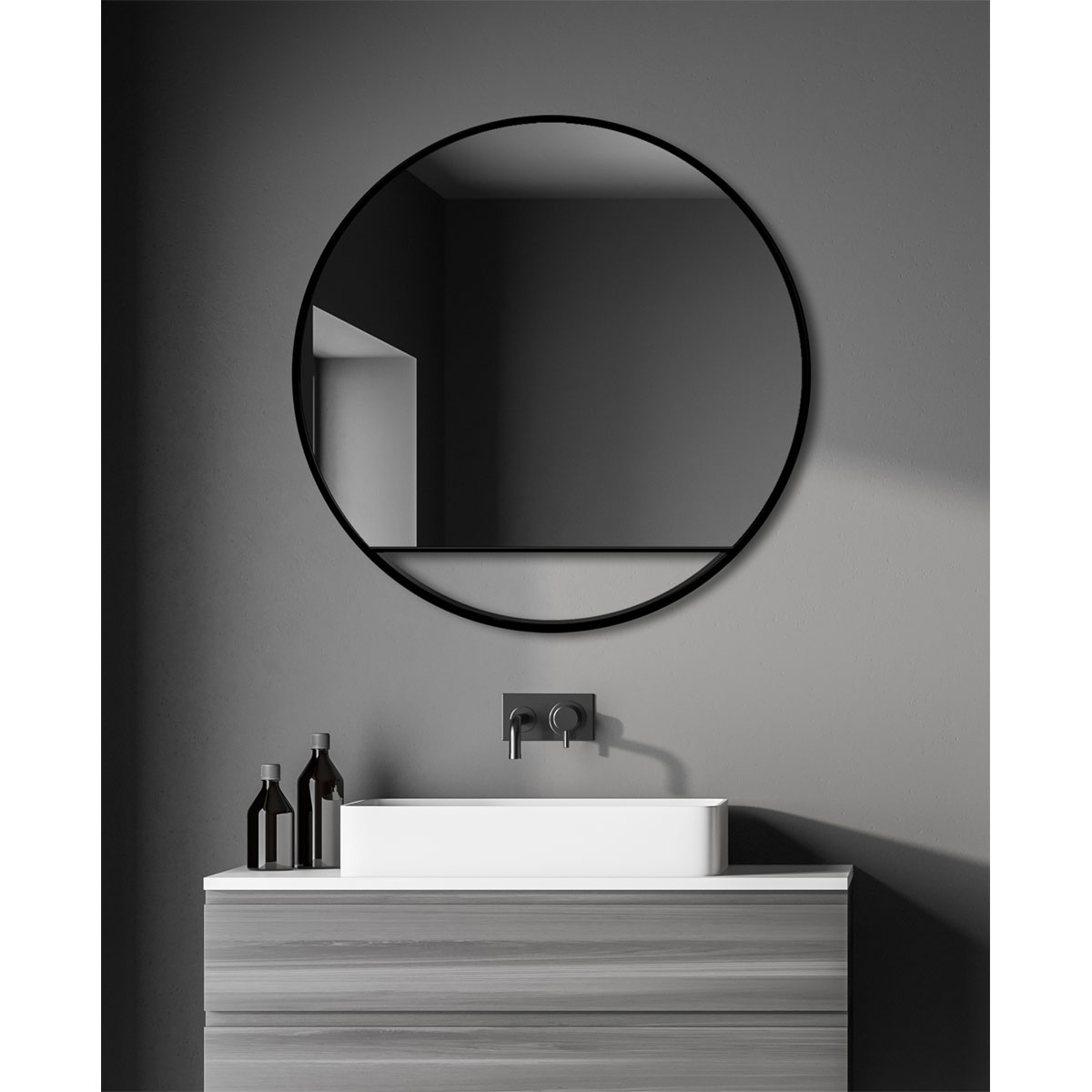 DSK  Design Spiegel Silver Cosmos Black Dm 80 cm Bild 5