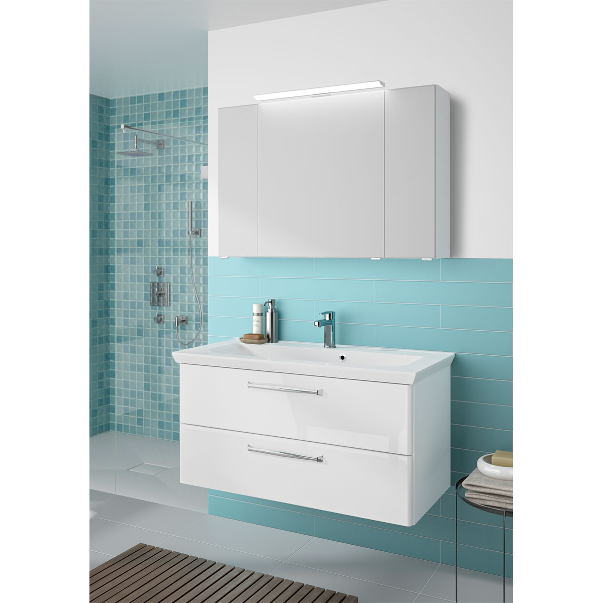 Pelipal LED-Spiegelschrank Trentino weiß inkl Leuchtmittel Bild 2