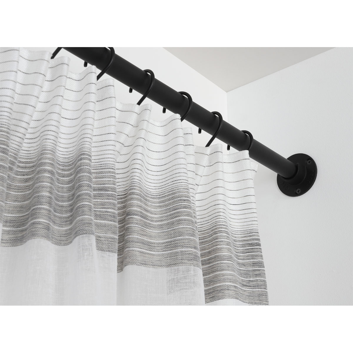 Gardinia Gardinenstange Industrial Home schwarz 2,4 m Bild 10
