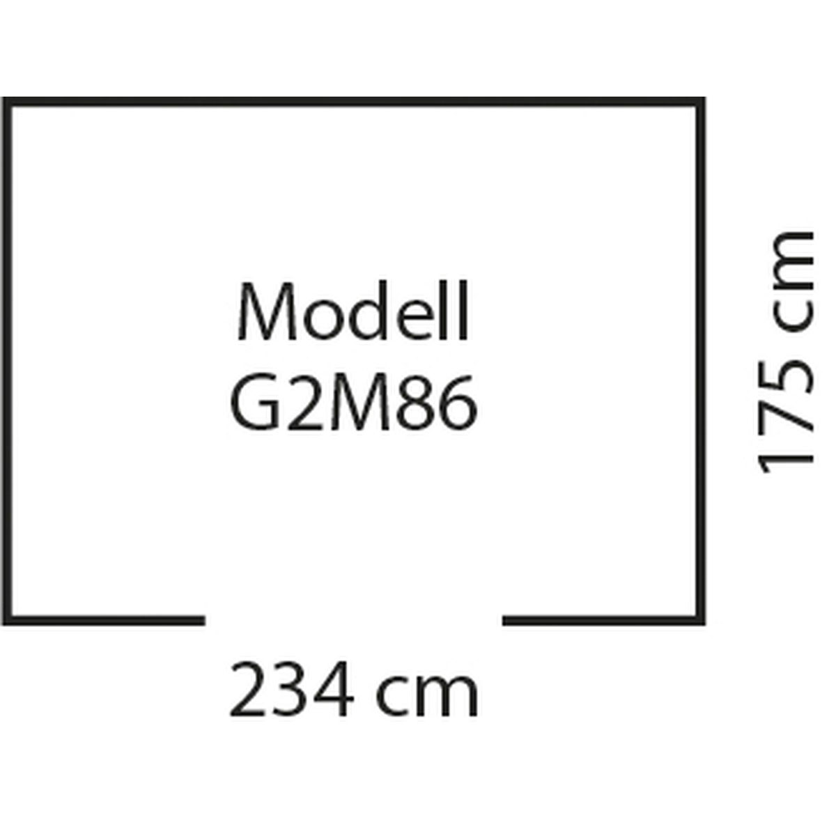 Globel Gerätehaus Tower 4,1m² anthrazit Bild 4