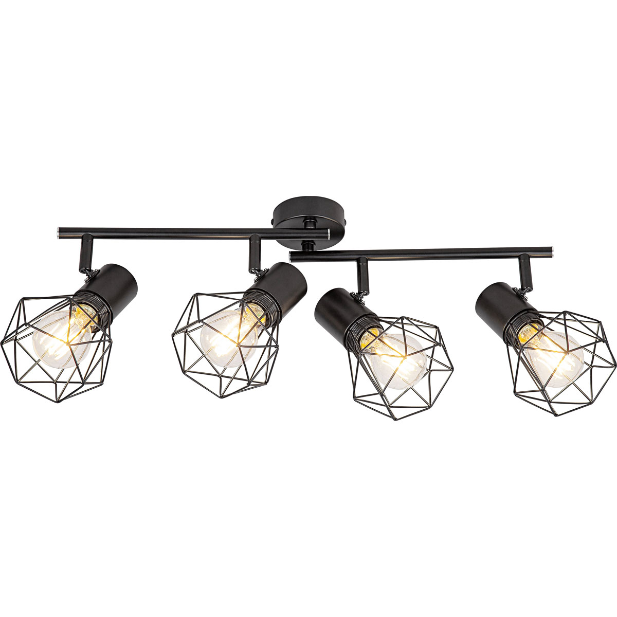 Flector Spotserie Tabea 4-flg schwarz 60,5 x 18 x 17,5 cm