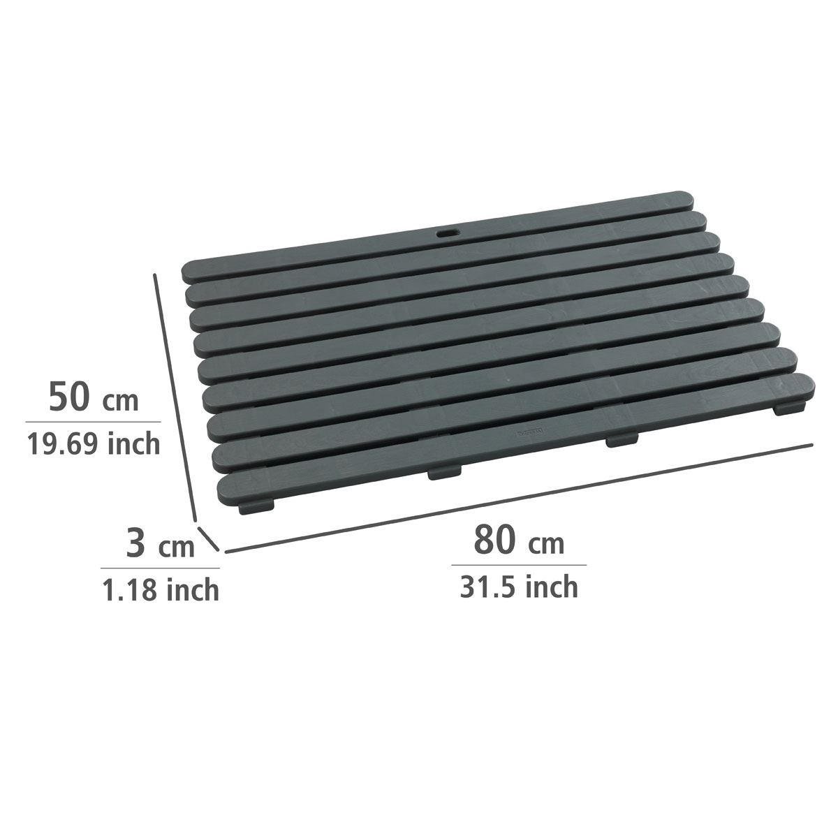Wenko  Badematte Indoor und Outdoor Grau 50 x 80 cm Bild 4