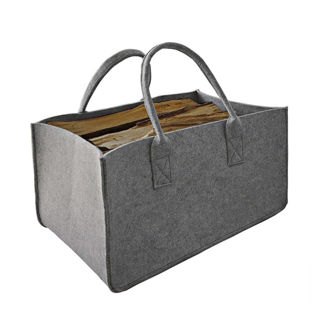 Filztasche grau 50 x 27 x 34 cm