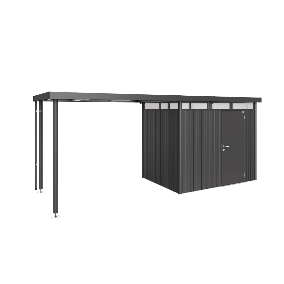 Biohort Seitendach Highline H2 dunkelgrau Bild 2