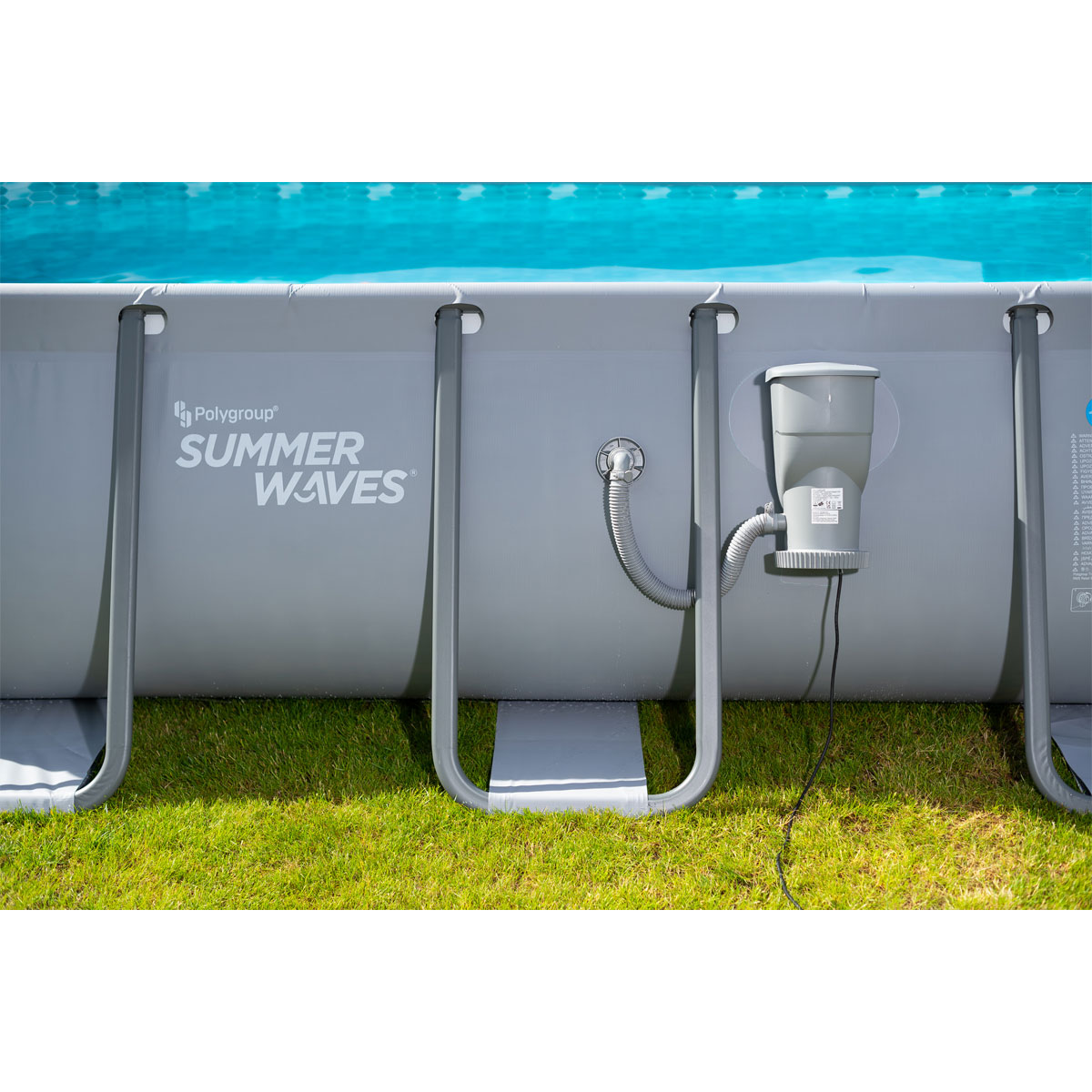 Summer Waves Elite Frame Pool 317,5x500,4x99,1cm Anthrazit Bild 5