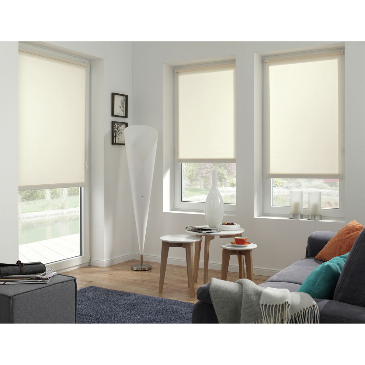 Gardinia Rollo Easyfix Uni Tageslicht 90 x 210 cm weiß Bild 4