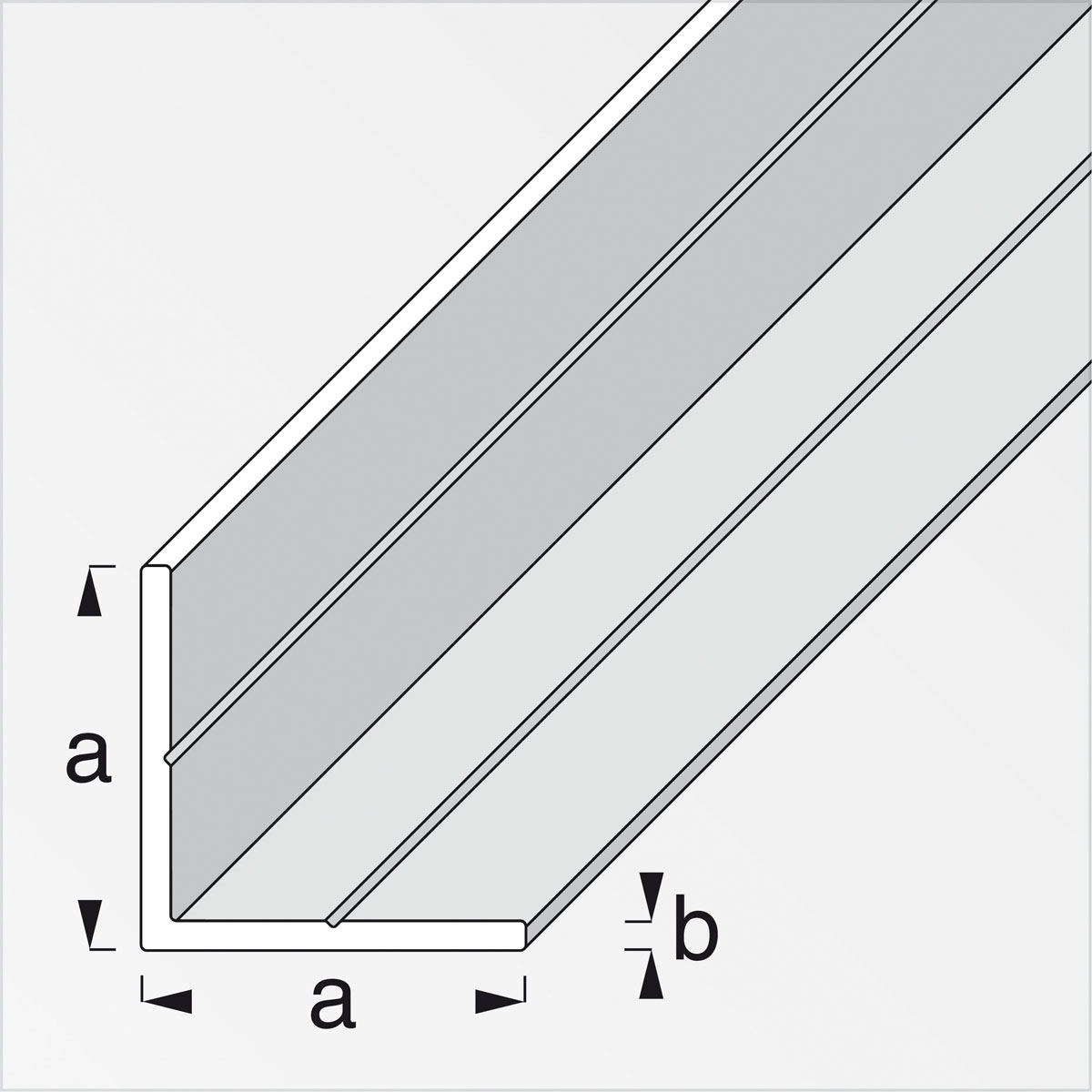 MyTool Winkel 23,5 mm 1m gleichschenklig weiß Bild 2