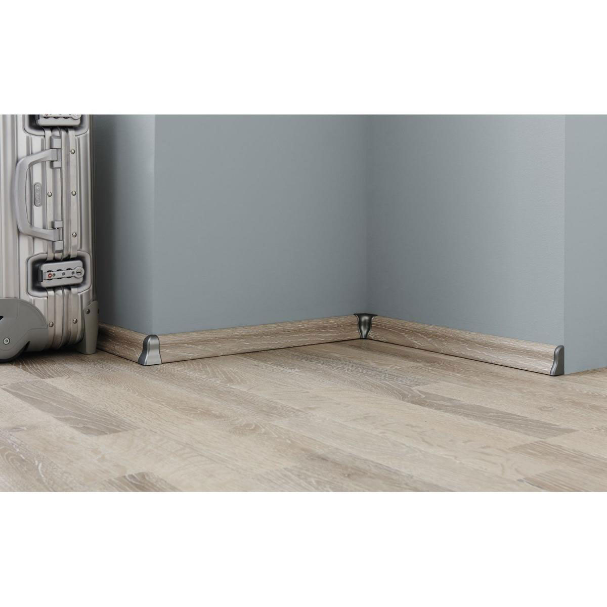 Basic Sockelleiste Trend Eiche Grau