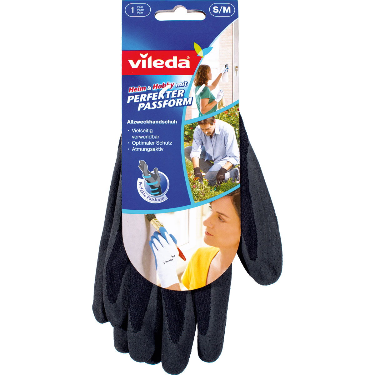 Vileda Allzweckhandschuh Heim und Hobby Gröe S/M