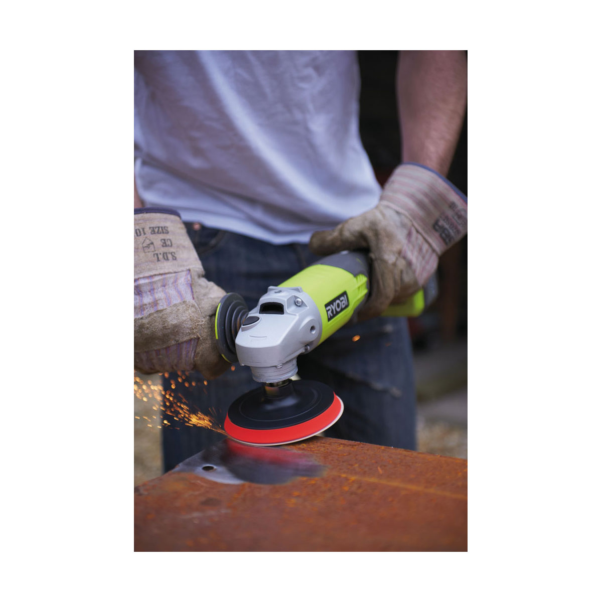 Ryobi  Akku-Winkelschleifer R18AG-0 ohne Akku und Ladegerät Bild 9