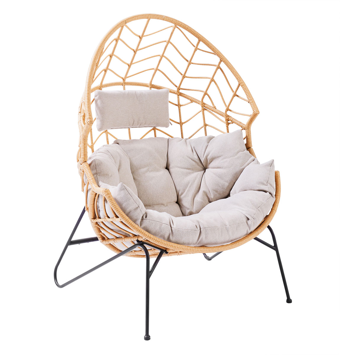 Haveson Loungesessel Pristina inkl Sitzauflage und Kopfkissen Bild 1