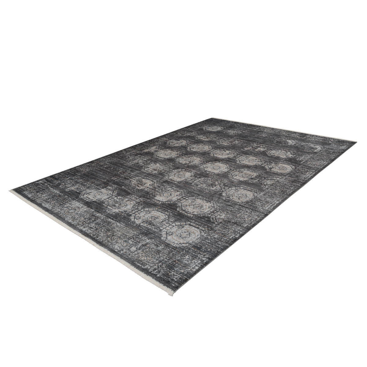 Fransenteppich Baroque 700 anthrazit Bild 4