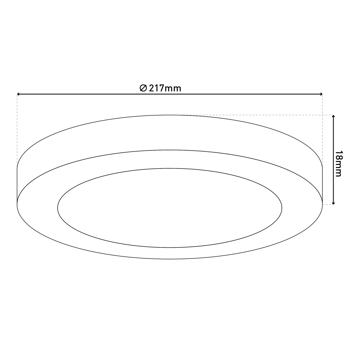 Naeve LED DL Bonus Metall/KS weissLxBxH: 21,7x21,7x1,6cm Bild 11