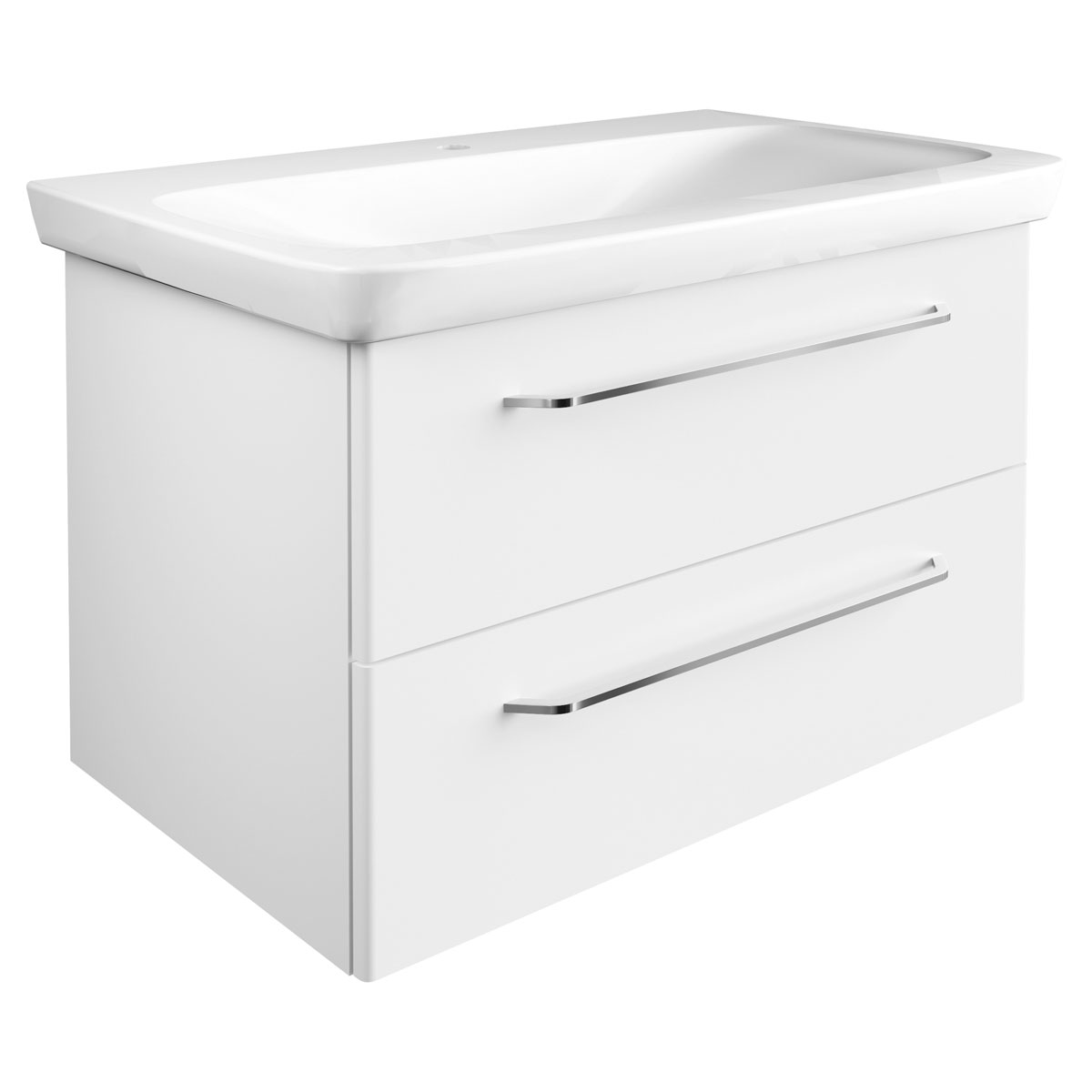 Fackelmann Keramik-Waschtisch Milano 88,5 x 17 x 54,5 cm weiß Bild 7