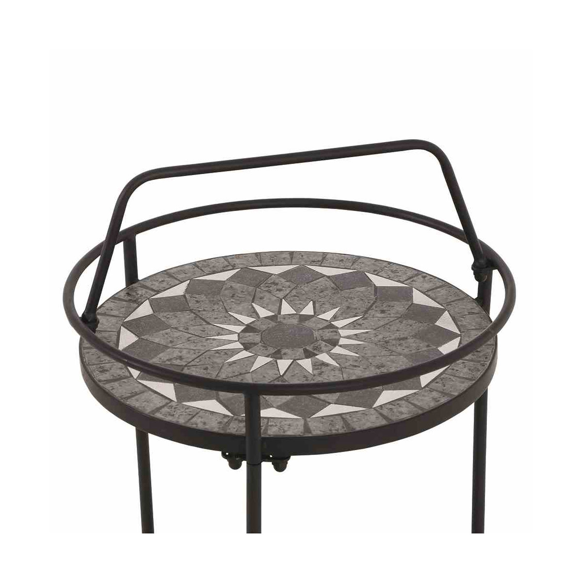 Siena Garden Beistelltisch Como 42 x 74 cm schwarz Bild 4