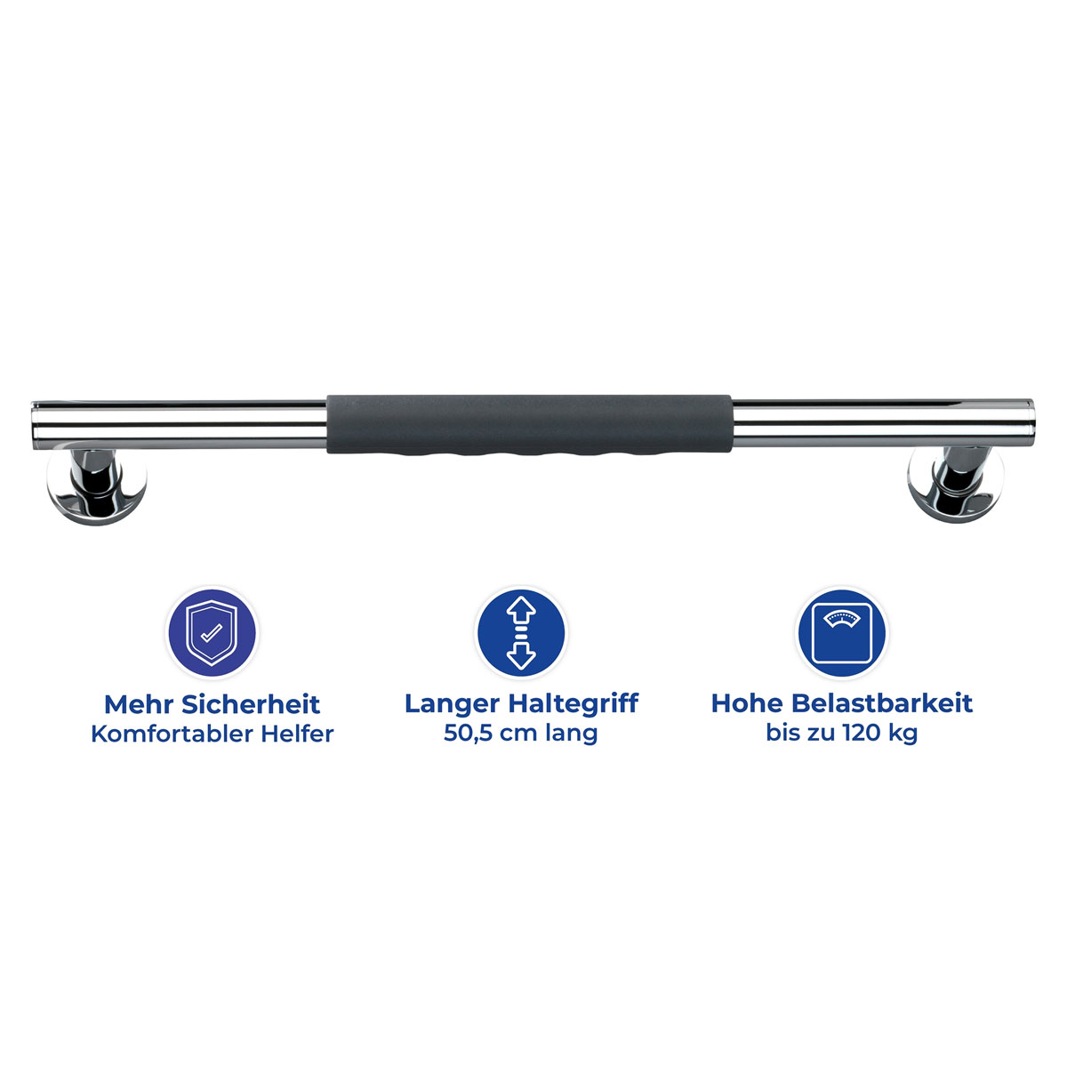 Wenko  Edelstahl Wandhaltegriff Secura 50,5 cm Bild 3