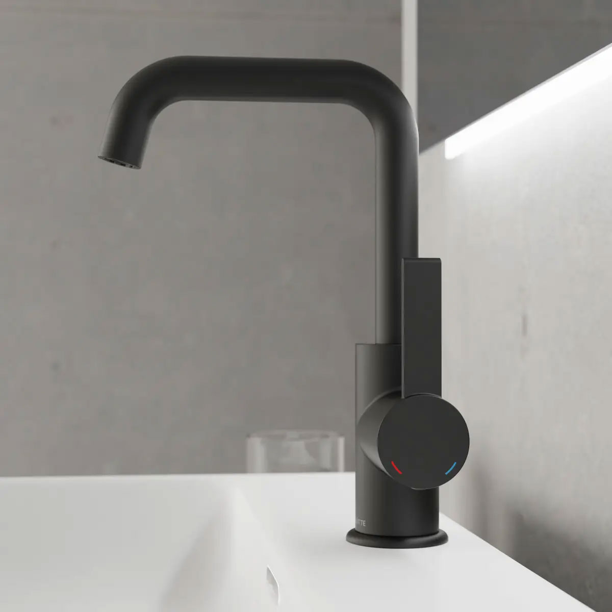 Waschtischarmatur Los Angeles, Farbe: Schwarz, Cold-Start Bild 5