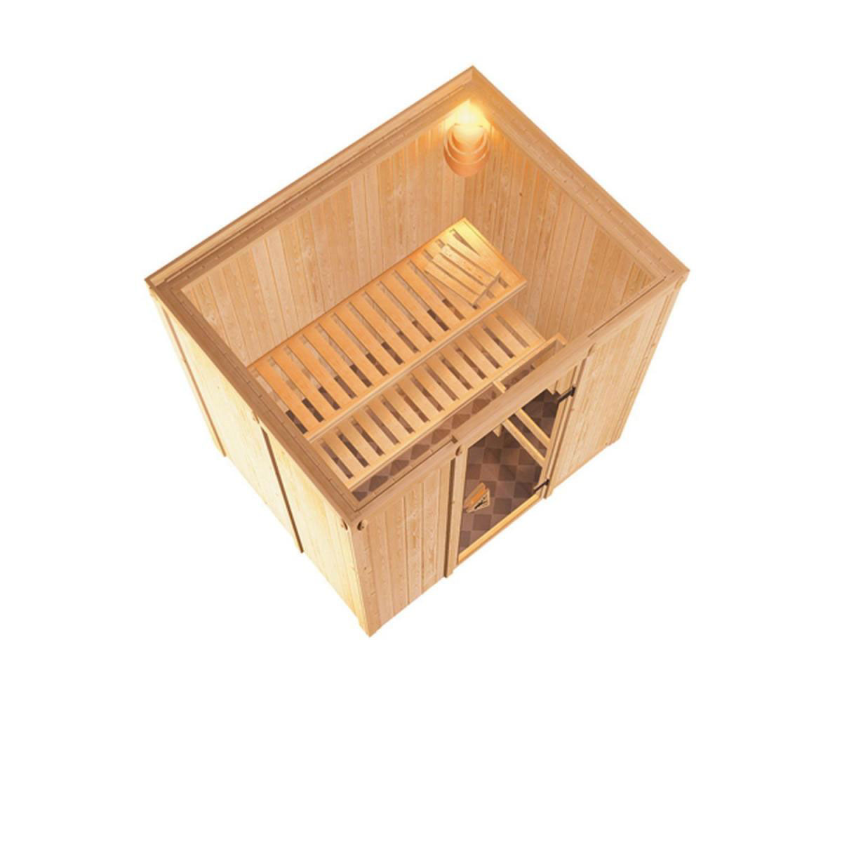 Karibu Systemsauna Fanja 68 mm ohne Ofen ohne Dachkranz Bild 4