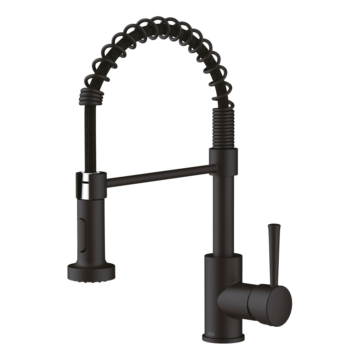 LENZ ND-Spültischamatur Nova mit Brause Schwarz Matt Bild 1