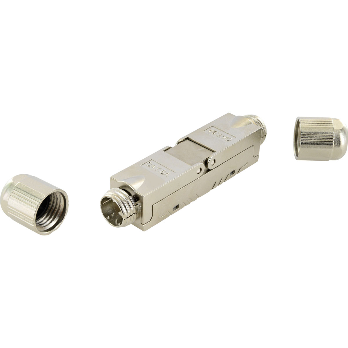 Schwaiger  Keystone Netzwerkkabelverbinder CAT 6A werkzeuglos Bild 1