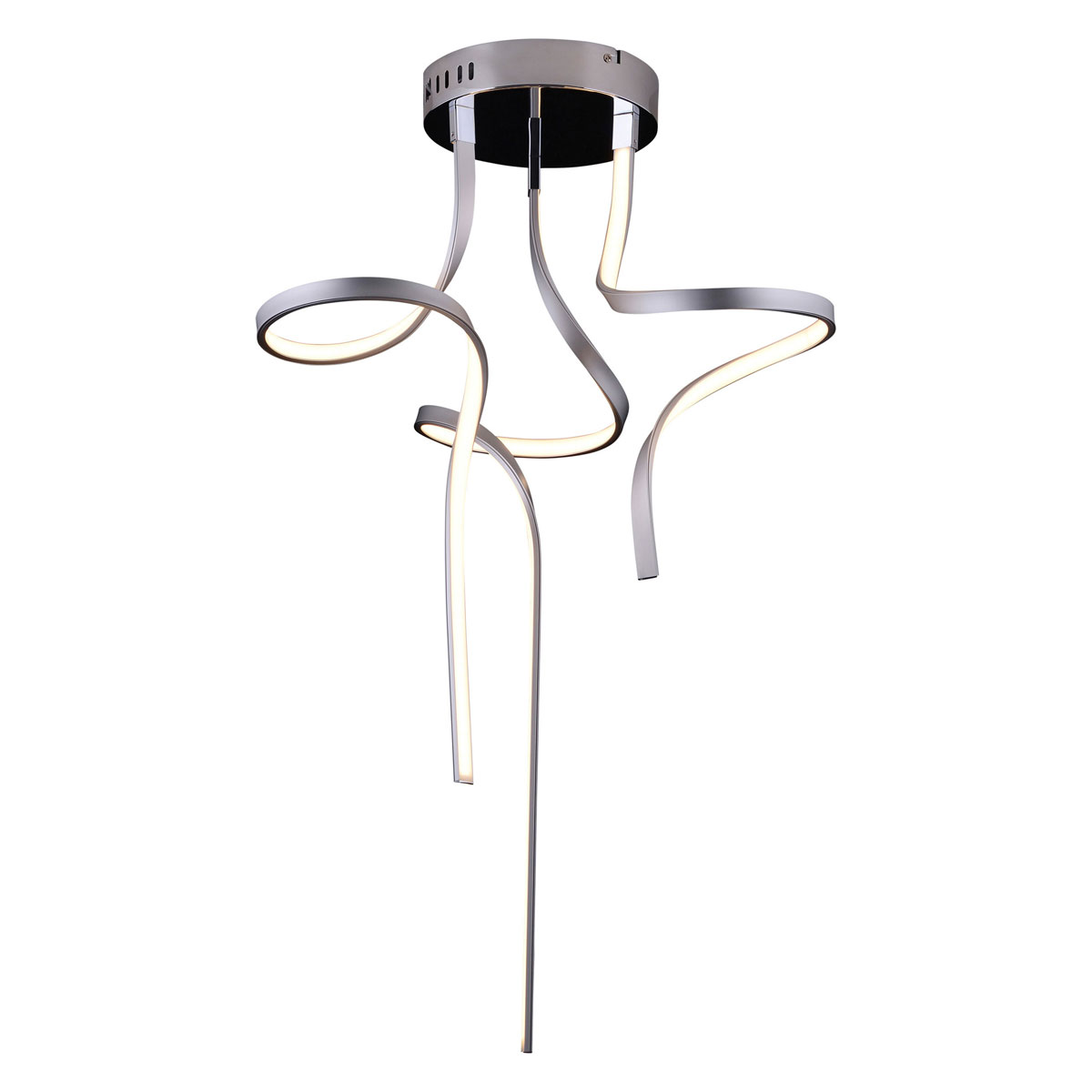 Naeve LED DL Loop Line Metall/KSsilber LxBxH: 52x52x83cm Bild 6