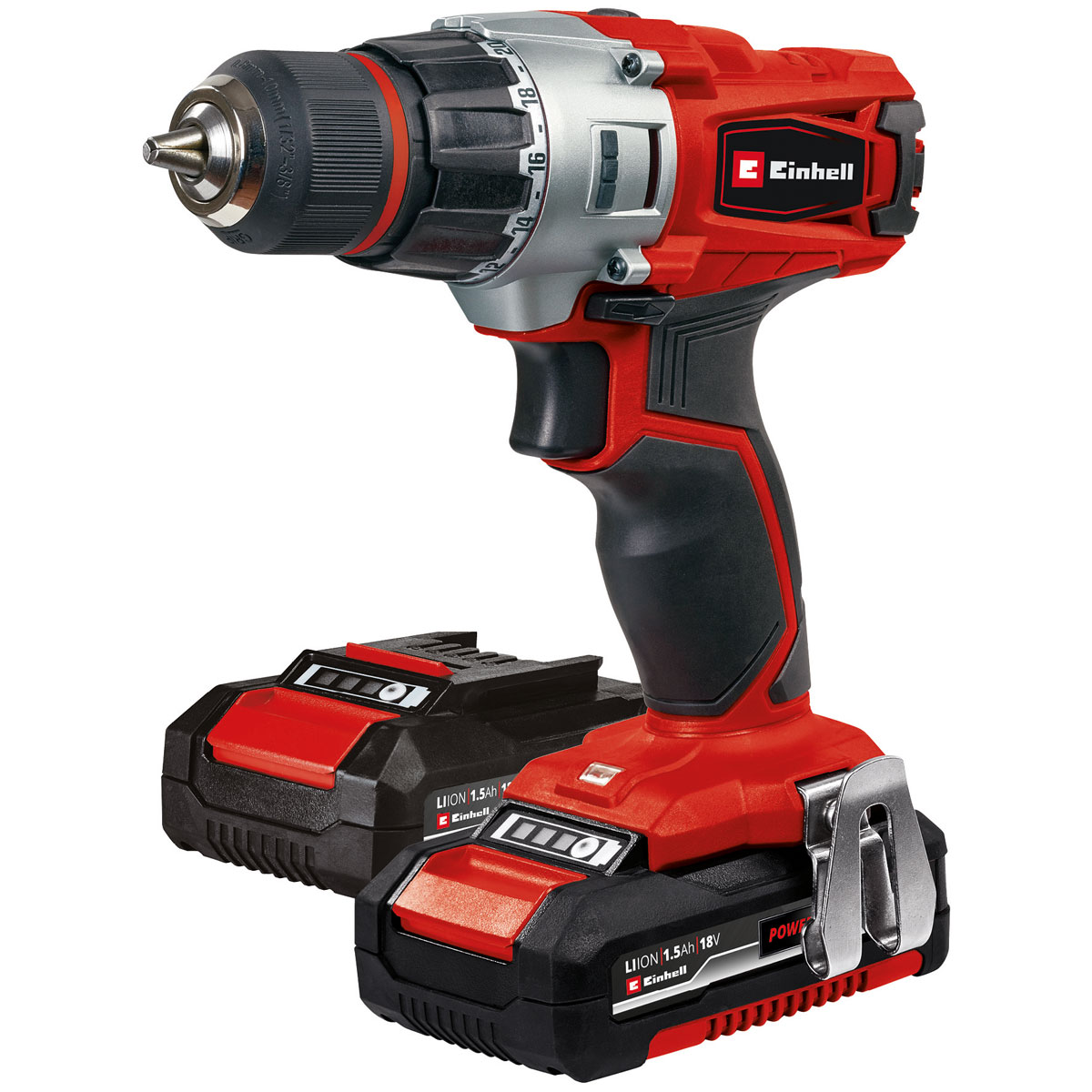 Einhell Akku-Bohrschrauber-Set TE-CD 18/2 Li Kit 4-teilig Bild 1