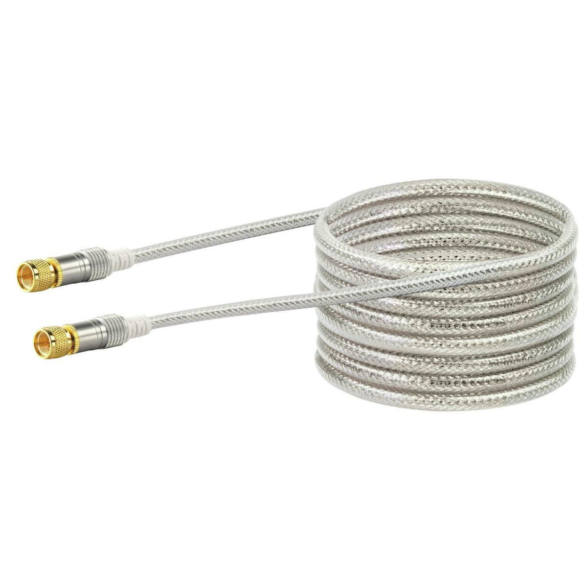 Schwaiger SAT-Antennenkabel 110 dB 10 m transparent-white