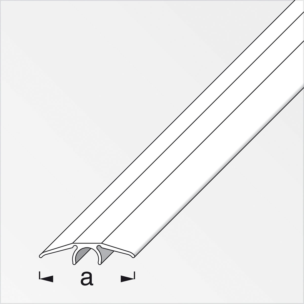 Alfer Übergangsprofil Clipstech 33 mm 2m dunkelgrau Bild 2