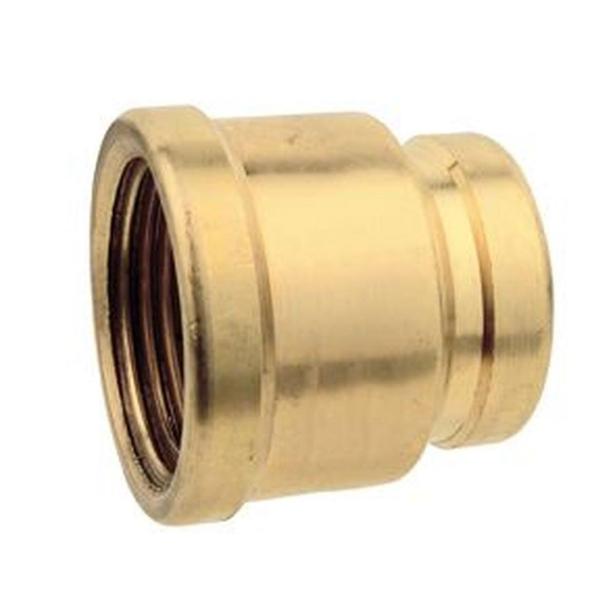 Kirchhoff Reduziermuffe ½ IG x 3/8" IG Messing blank