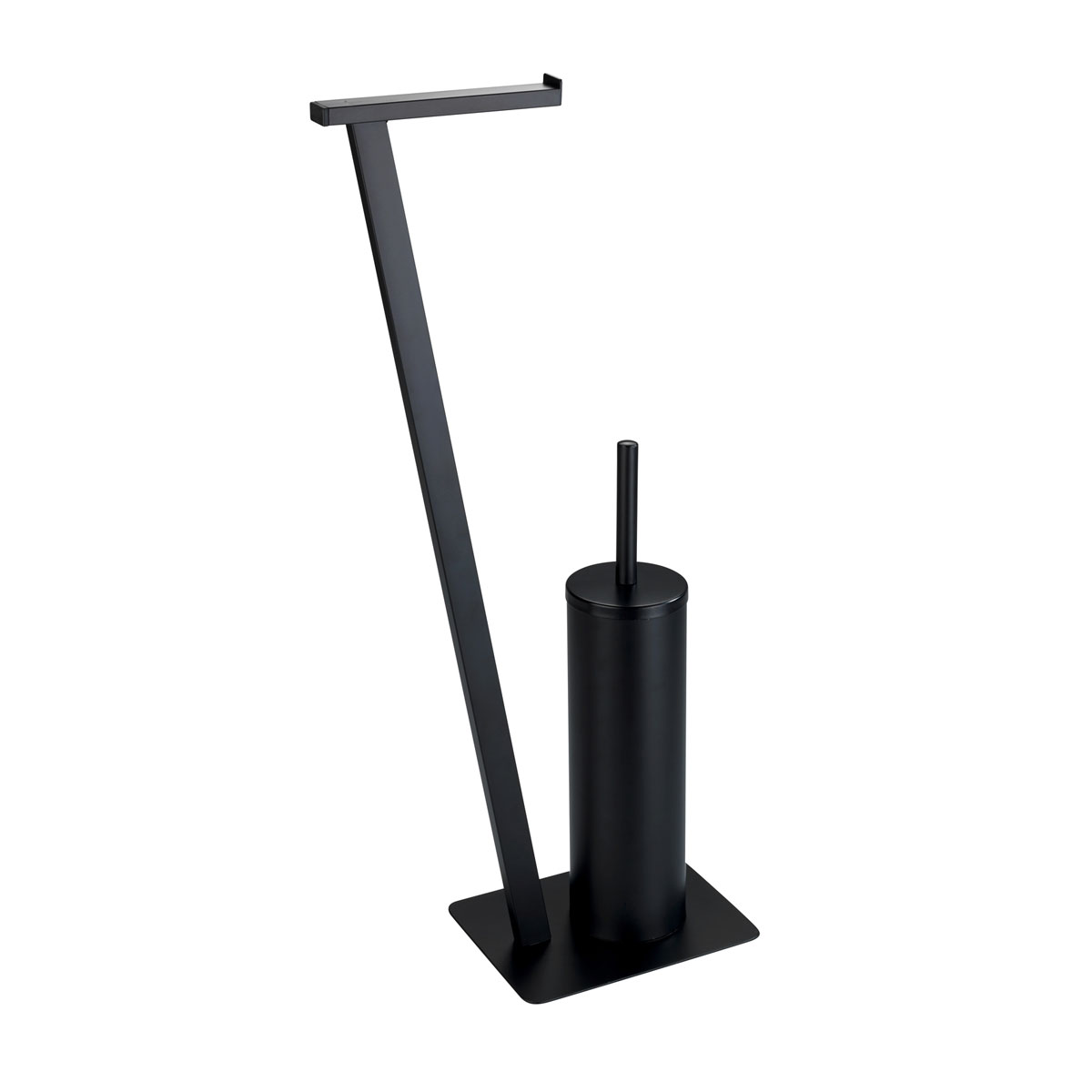 Wenko  Stand WC-Garnitur Lirio Schwarz matt