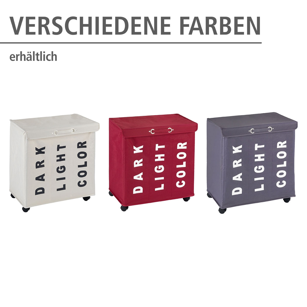 Wenko  Wäschesammler Trivo Beige Wäschekorb 116 l Bild 5