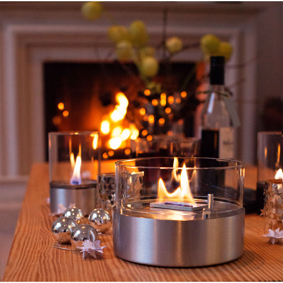 Tenderflame Tischfeuer Cafe Alu Aluminium Bild 2