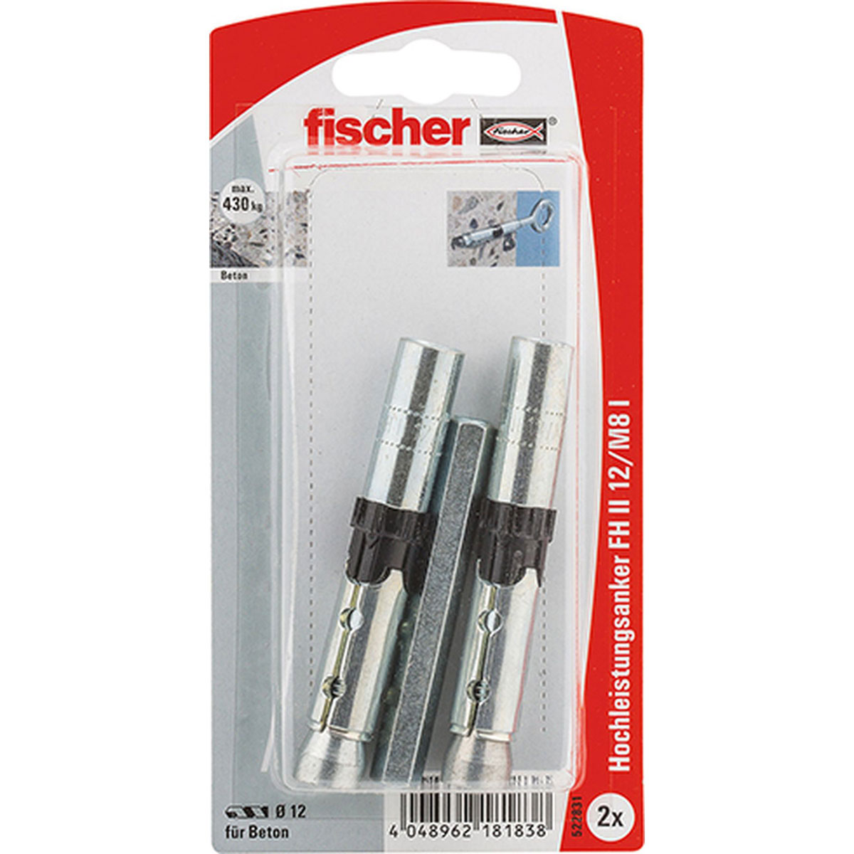 Fischer  Hochleistungsanker FH II 12/M8 I K