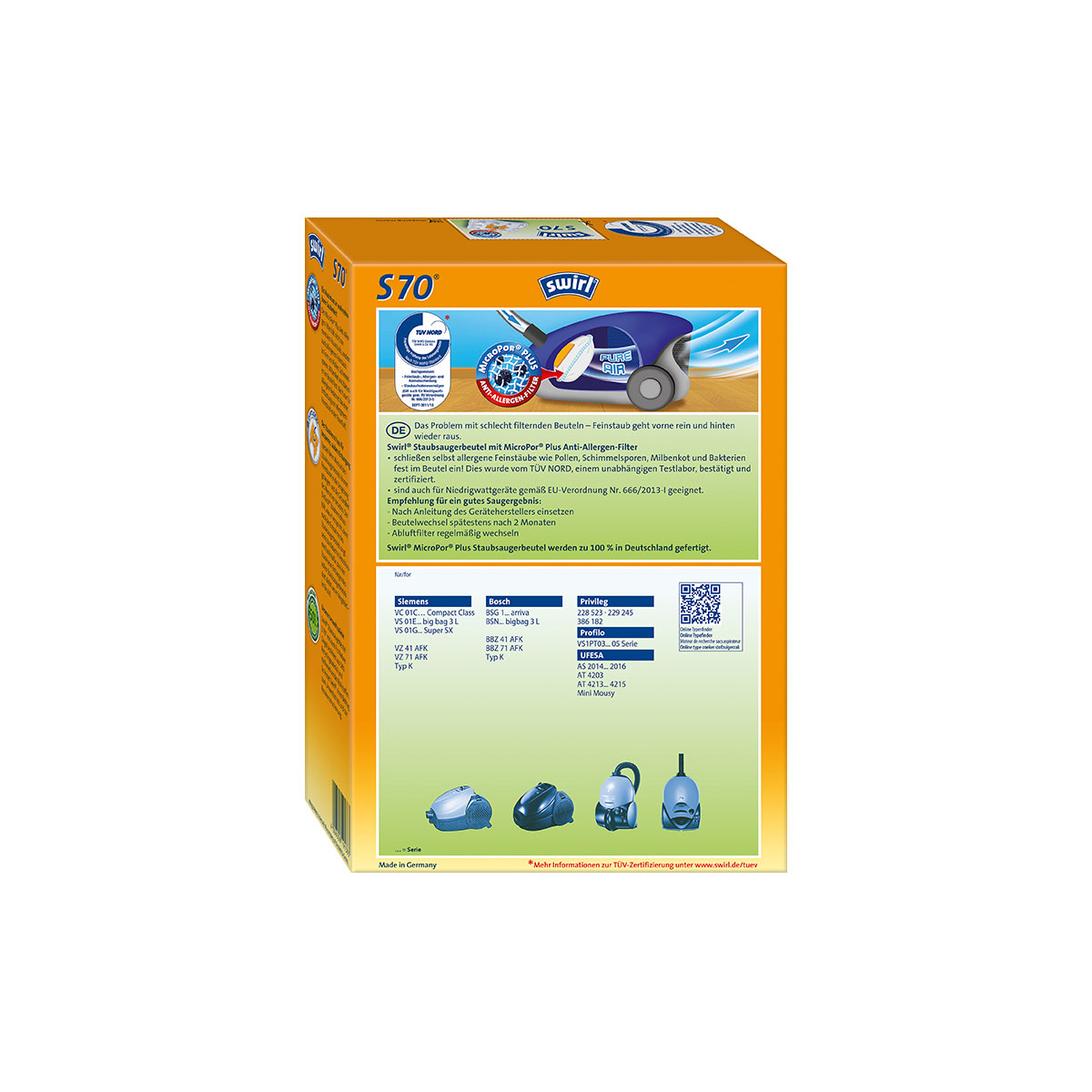 Staubsauger-Beutel S 70 EcoPor Bild 2