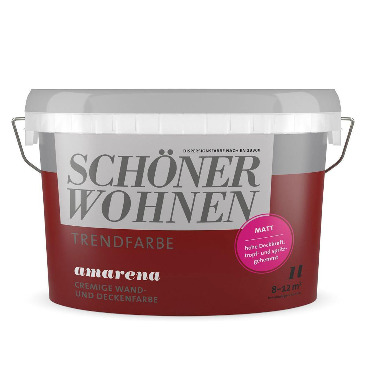 Schöner Wohnen Farbe Trendfarbe Amarena Matt 1 L