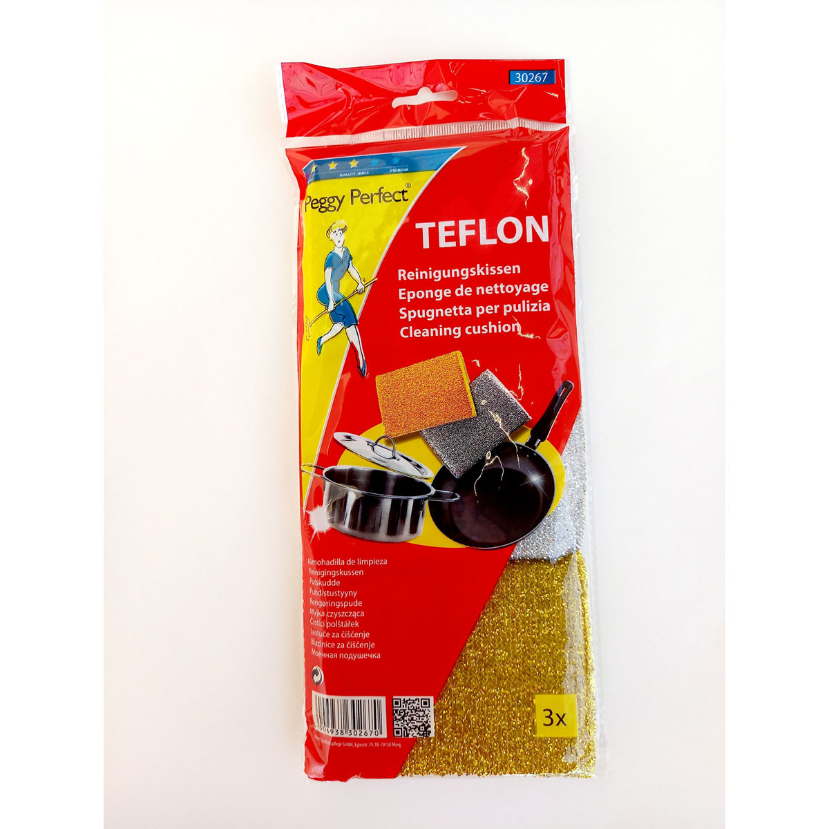 Peggy-Perfect Teflon-Reinigungskissen 3 Stück Bild 1