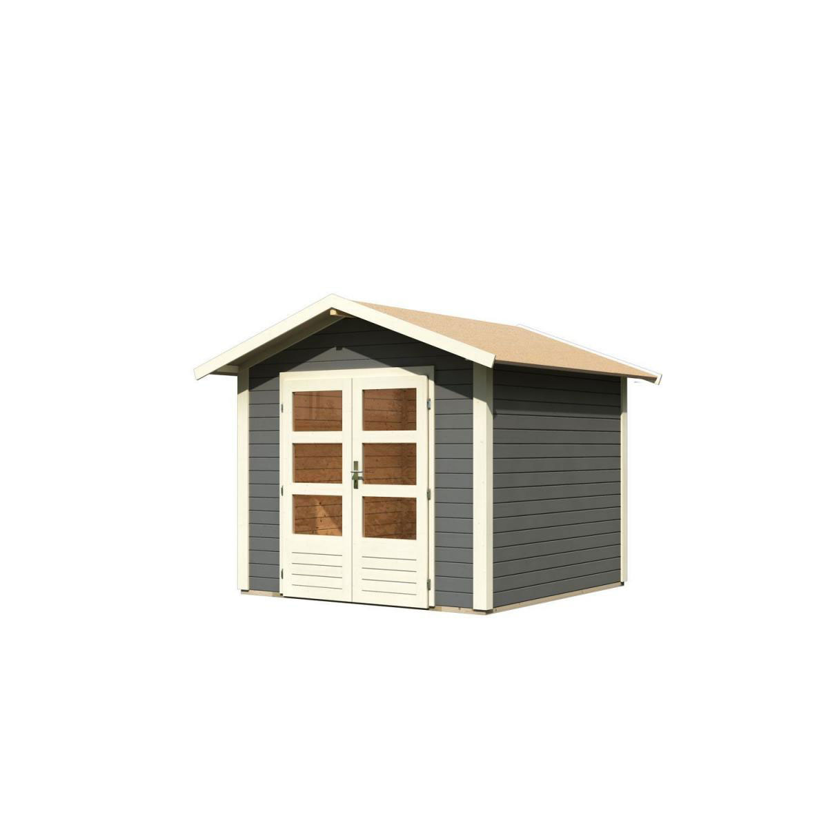 Karibu Gartenhaus Talkau 4 terragrau Bild 2