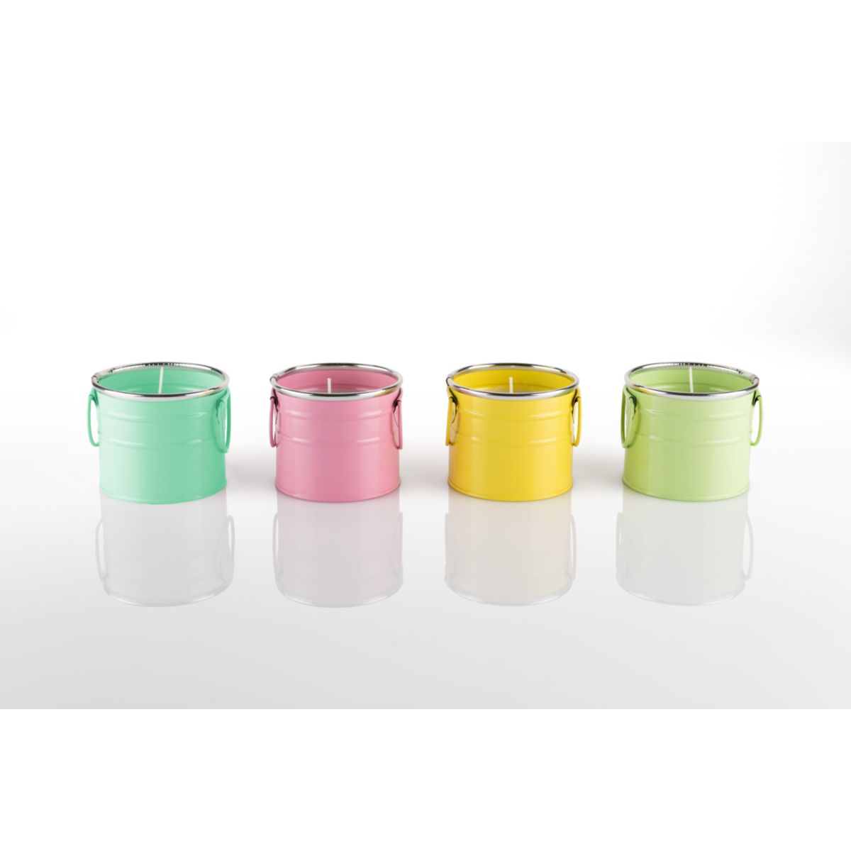 Flower Power Citronellakerze PINTA im Metalltöpfchen Bild 1