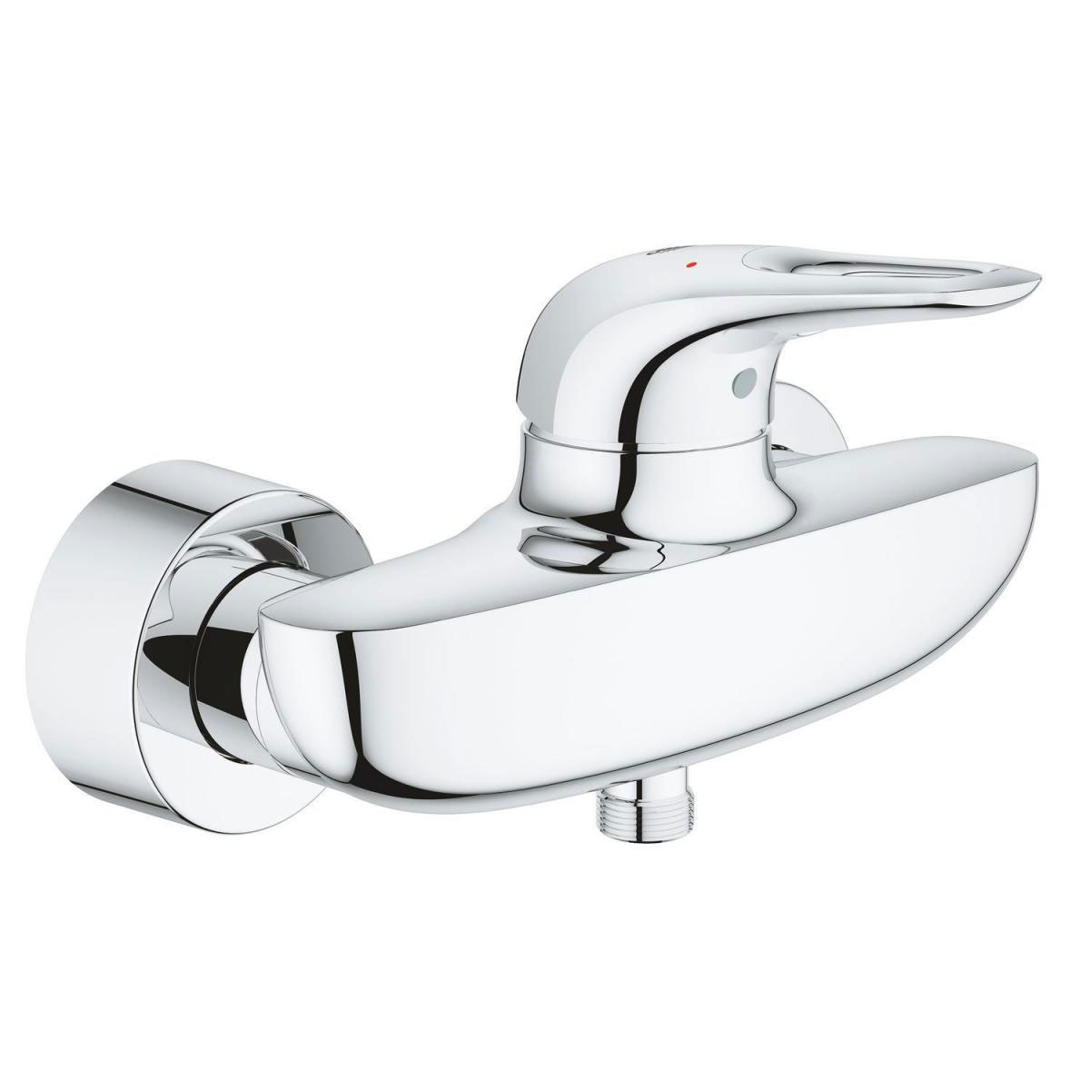 Grohe Einhand-Brausebatterie Eurostyle S-Size Hebel offen