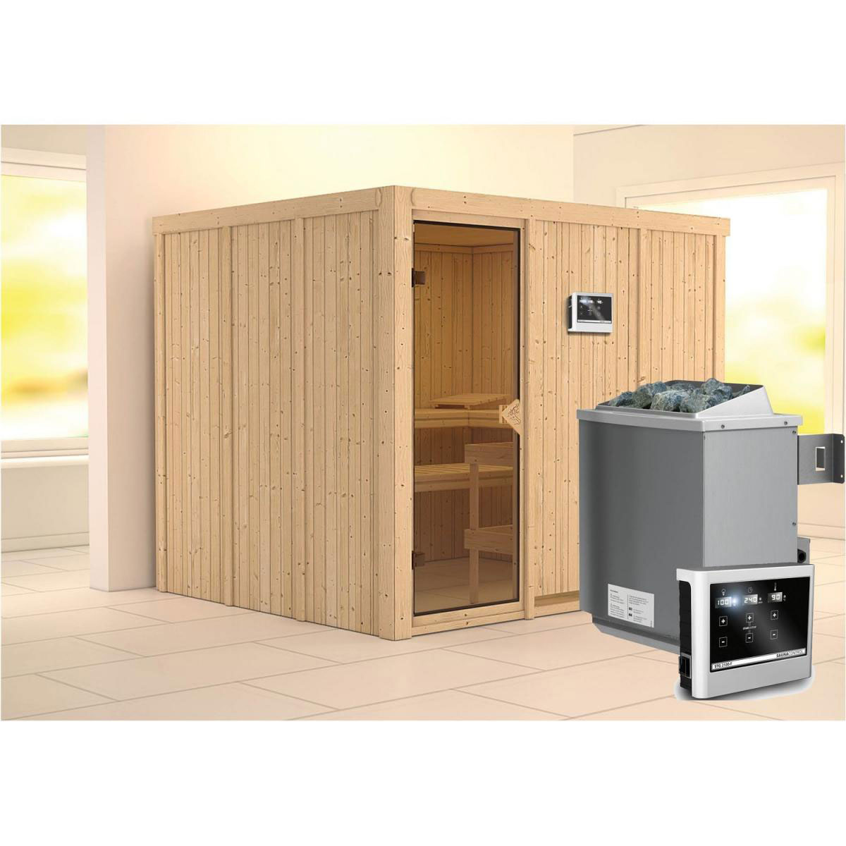 Karibu Systemsauna Gobin 68 mm Bild 1