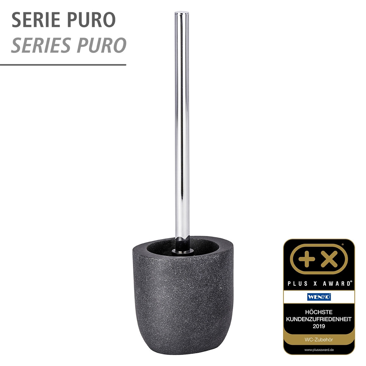 Wenko  WC-Garnitur Puro Anthrazit Bild 5