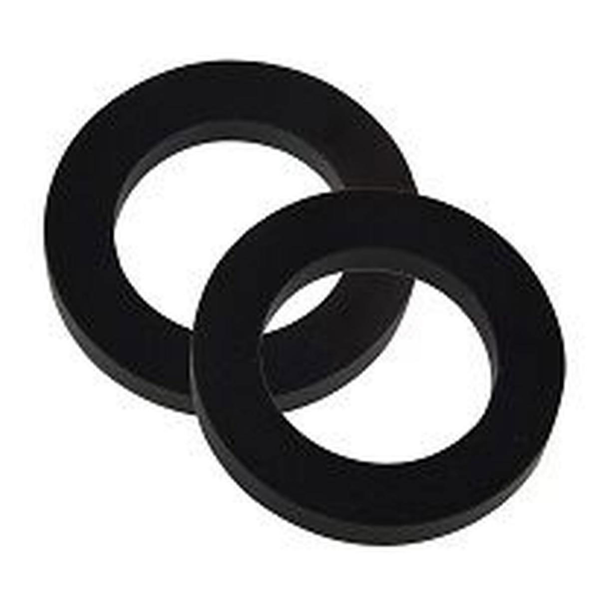 Kirchhoff Brauseschlauch-Flachdichtung 12 x 24 x 2,5 mm für 3/4" Gummi 2 Stück