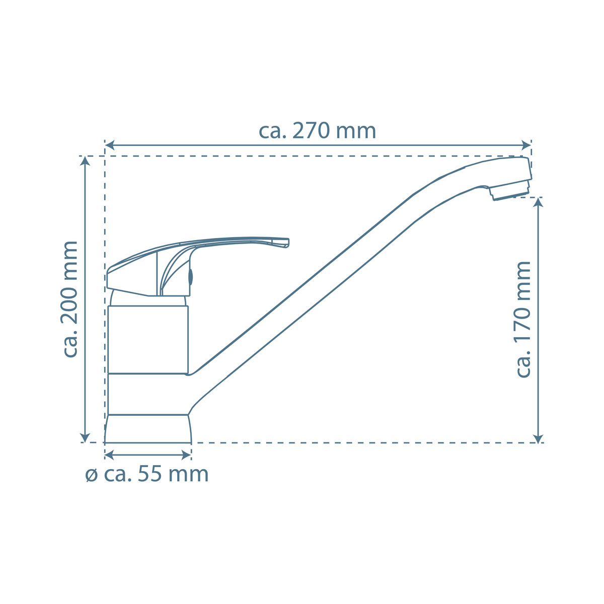 Schütte  Spültischarmatur „Grande“ chrom 360° schwenkbar Bild 4