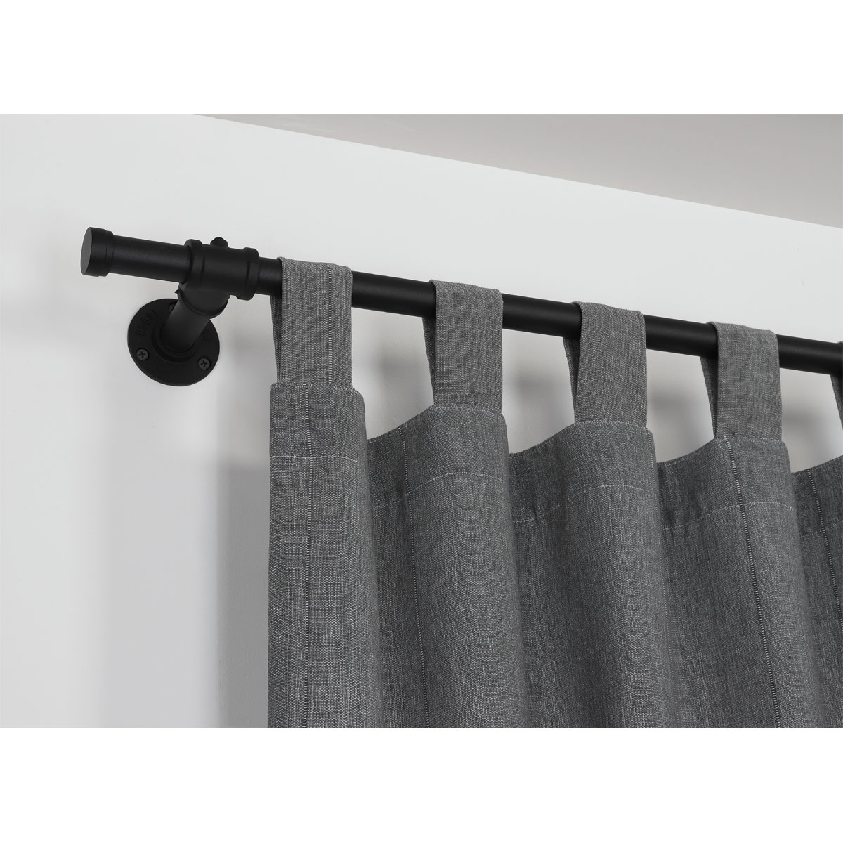 Gardinia Gardinenstange Industrial Home schwarz 2,4 m Bild 6