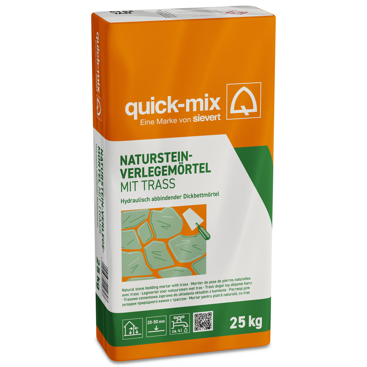 quick-mix Naturstein-Verlegemörtel 25 kg Bild 1