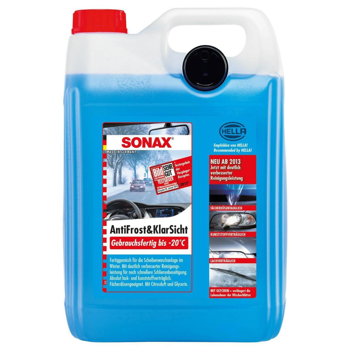 Sonax Frostschutzmittel Antifrost und Klarsicht bis zu -20 Grad 5 L Sonax Frostschutzmittel Antifrost und Klarsicht bis zu -20 Grad 5 L