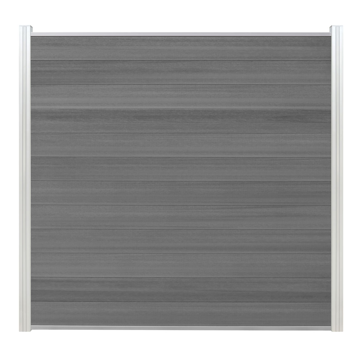 WPC-Steckzaun-Element Cora Line 179 x 14 cm grau