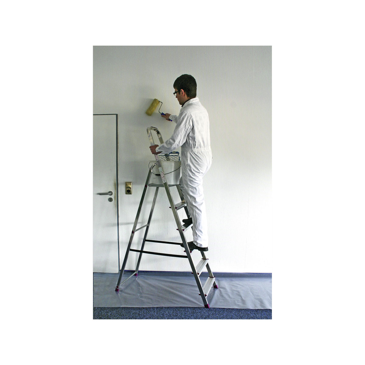 Krause Alu-Haushaltsleiter 6stufig Bild 2